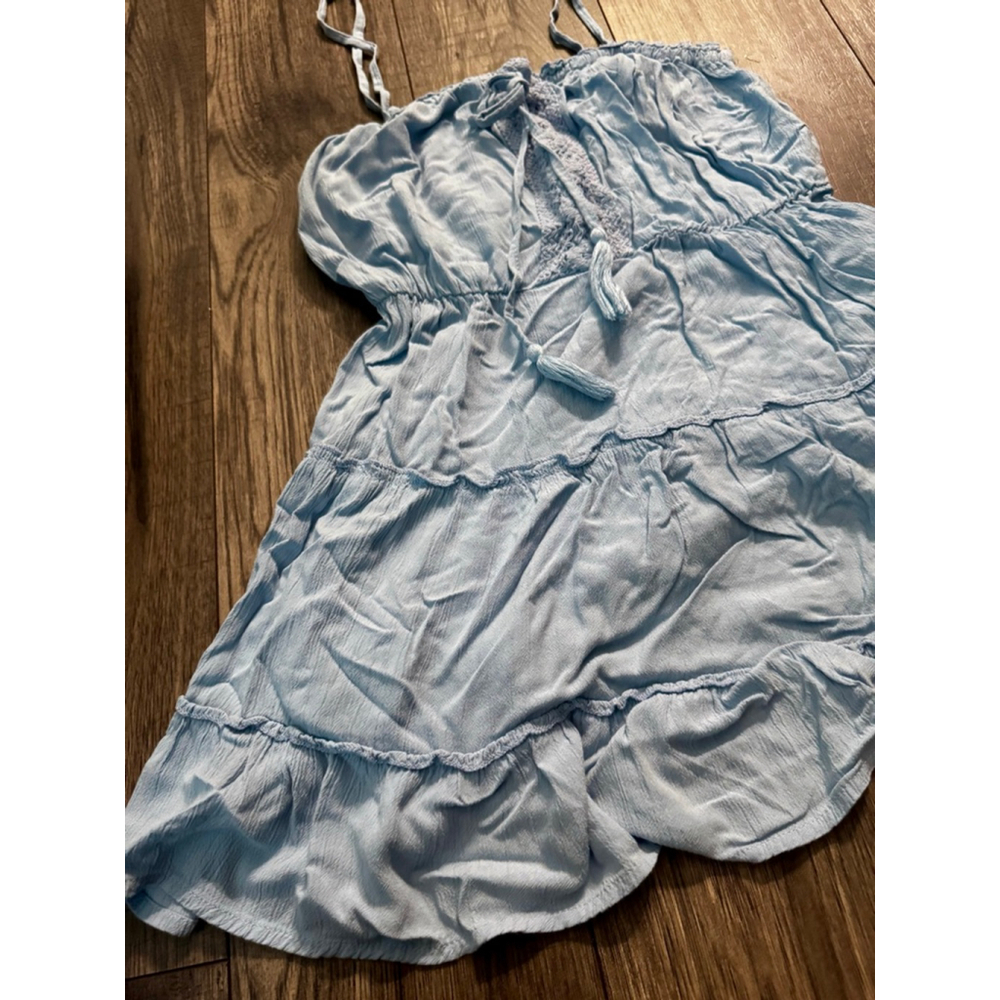 Kiwi & Punch Light Baby Blue Indie Spaghetti Strap Dress - Worn Twice - Picture 2 of 5